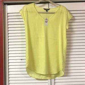 Express bright yellow top